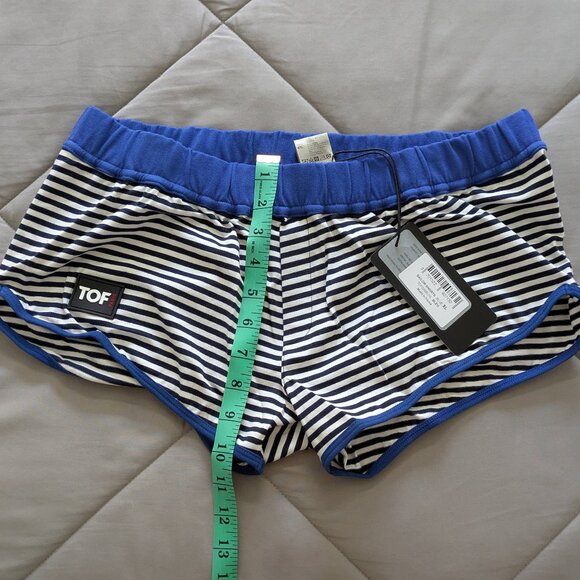 TOF Paris Sailor Sexy mini-shorts, blue, size XL, NWT - Picture 7 of 11